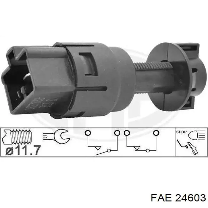 Interruptor de luz de freno FAE 24603 precio, desde 16,84 EUR