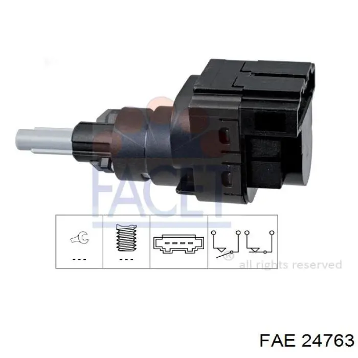 Comprar 24763 FAE Interruptor de luz de freno