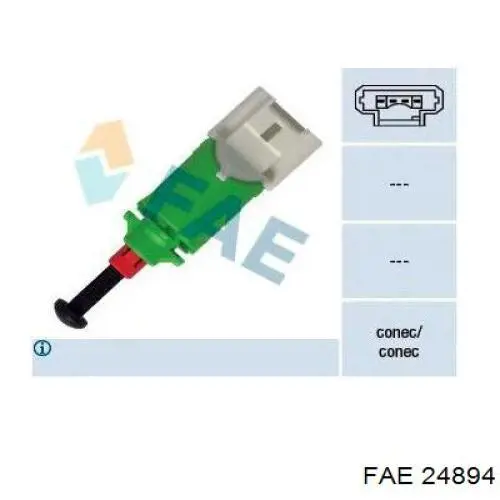 Interruptor de embrague FAE 24894 precio, desde 7,49 EUR