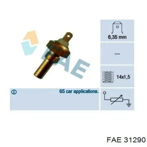 Comprar 31290 FAE Sensor de temperatura de agua