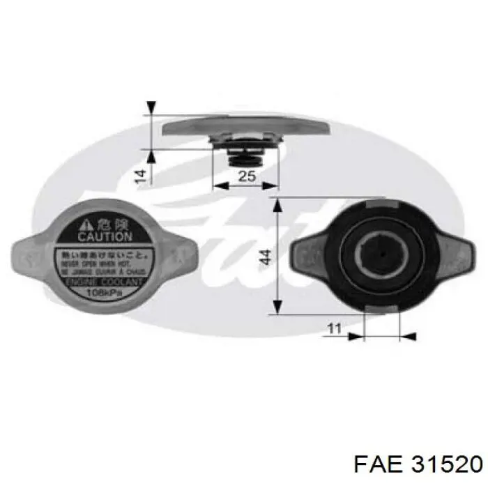 Sensor de temperatura del refrigerante FAE 31520 precio, desde 7,44 EUR