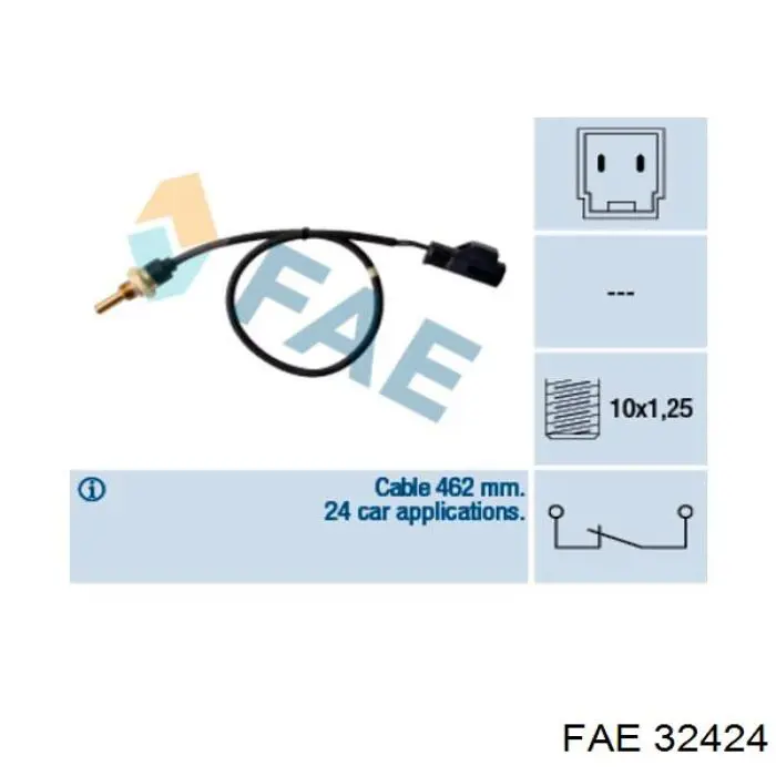 727086 NRF sensor de temperatura del refrigerante