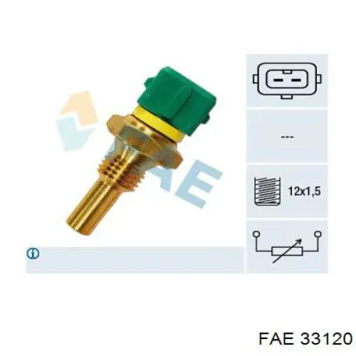 Sensor de temperatura del refrigerante FAE 33120 precio, desde 9,82 EUR