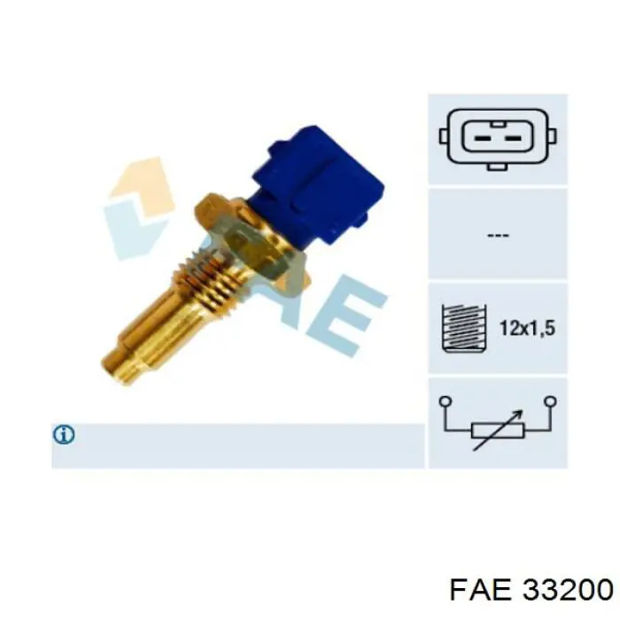 Sensor de temperatura del refrigerante FAE 33200 precio, desde 9,82 EUR