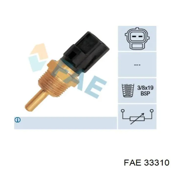 Sensor de temperatura del refrigerante FAE 33310 precio, desde 13,74 USD