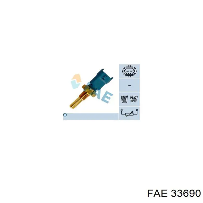 Sensor de temperatura del refrigerante FAE 33690 precio, desde 10,90 EUR