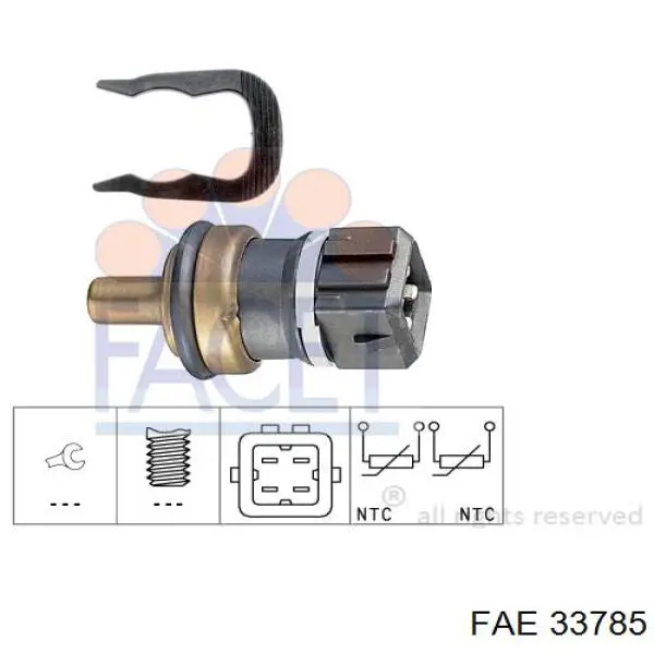 33785 FAE sensor de temperatura del refrigerante