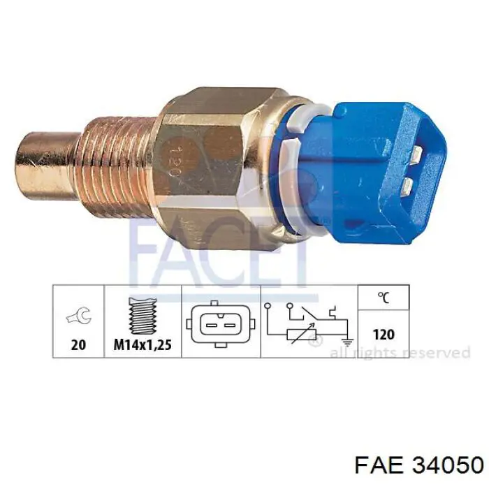 Sensor de temperatura 34090 FAE