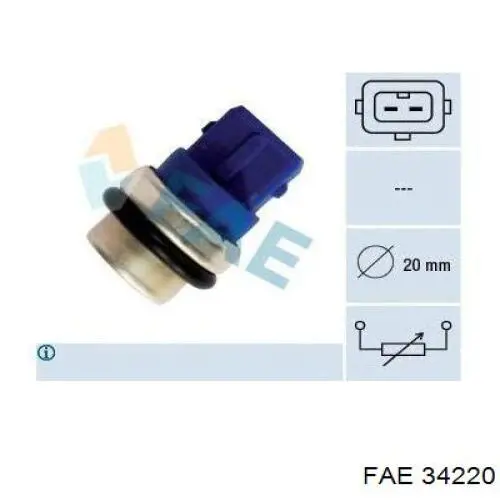 Sensor de temperatura 34220 FAE