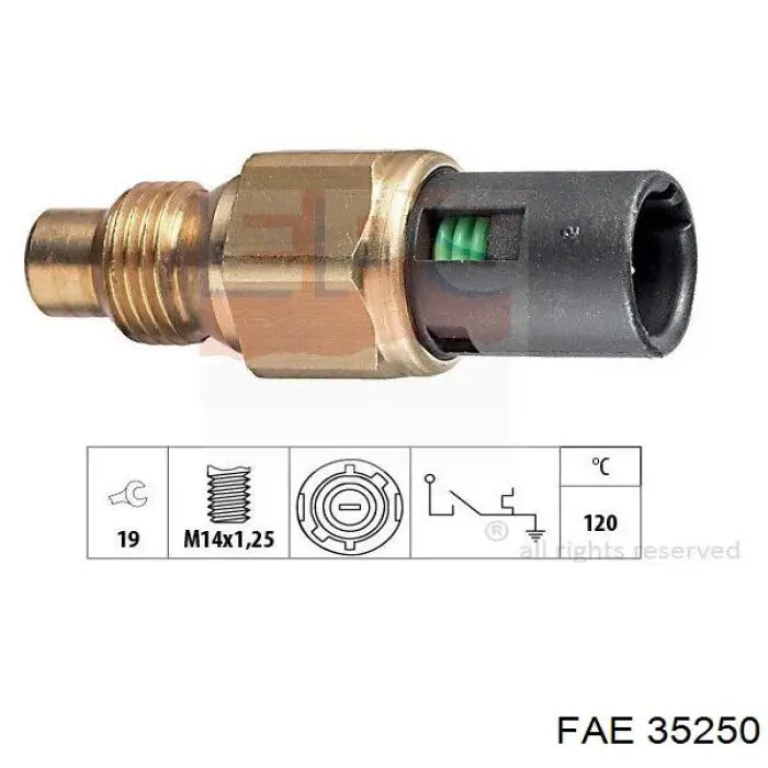 Comprar 35250 FAE Sensor de temperatura del refrigerante, salpicadero