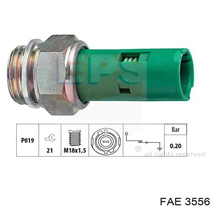 Sensor de temperatura 4755799 Fiat/Alfa/Lancia