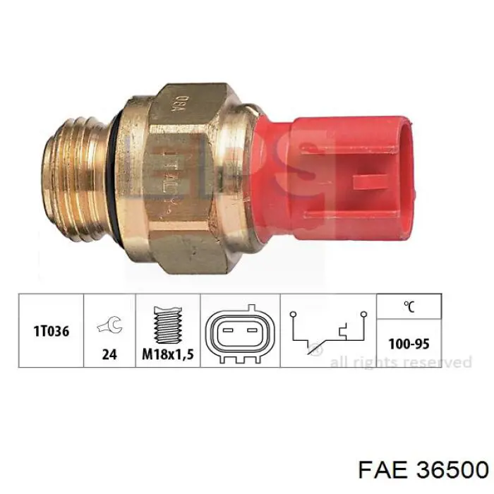 Comprar 36500 FAE Sensor de temperatura del refrigerante, salpicadero