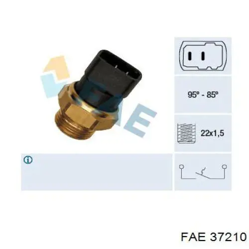 Sensor de temperatura  FAE 37210 precio, desde 15,81 EUR