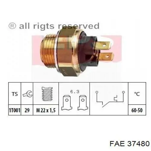 37480 FAE Interruptor térmico