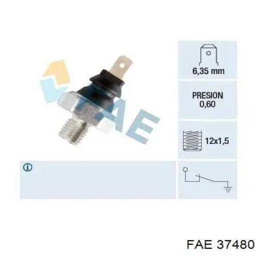 Sensor de temperatura  FAE 37480 precio, desde 18,01 EUR