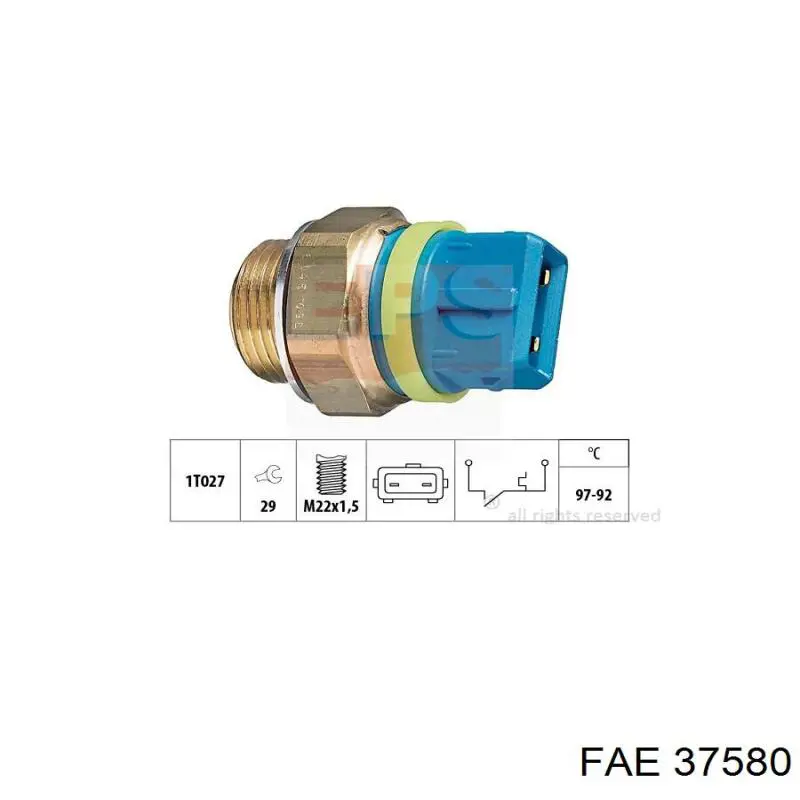 Sensor de temperatura 37580 FAE