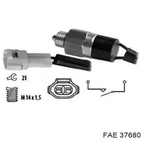 Sensor de temperatura del refrigerante FAE 37680