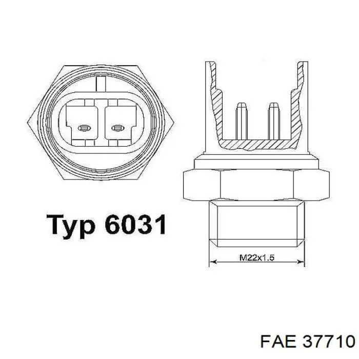 Sensor, temperatura del refrigerante (encendido el ventilador del radiador) Alfa Romeo 145 930
