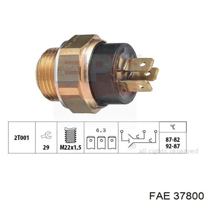 Sensor de temperatura  FAE 37800 precio, desde 26,57 EUR