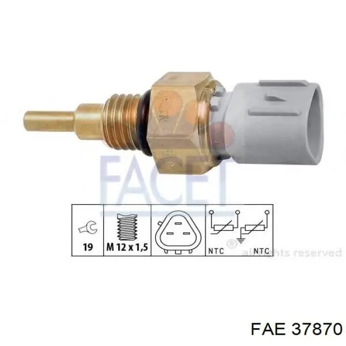 Sensor de temperatura 37870 FAE