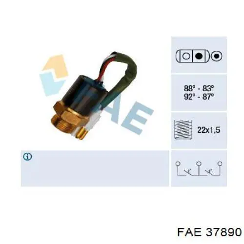 Sensor de temperatura  FAE 37890 precio, desde 41,71 EUR
