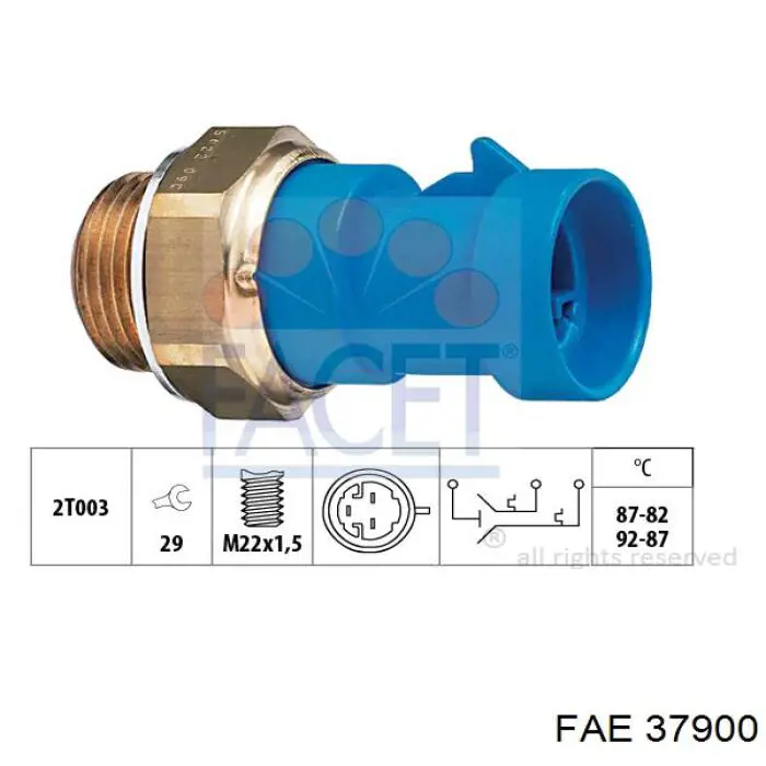 Comprar 37900 FAE Sensor de temperatura del refrigerante, salpicadero