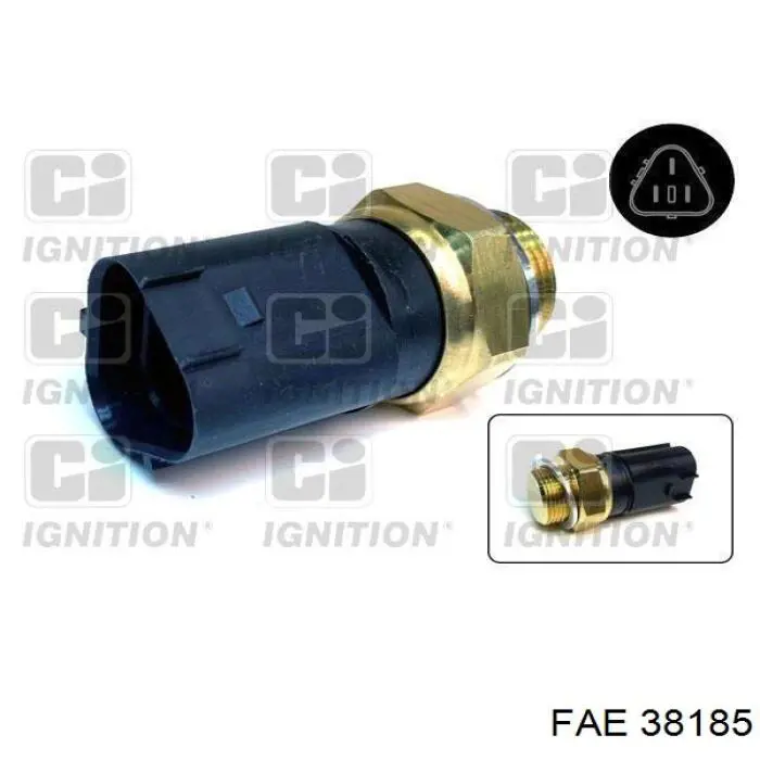 Comprar 38185 FAE Sensor de temperatura del refrigerante, salpicadero