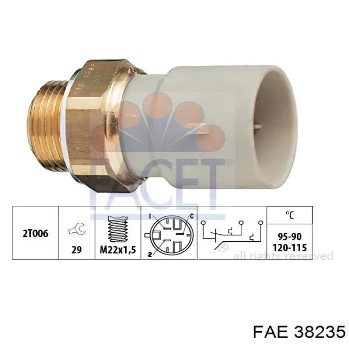 Sensor de temperatura  FAE 38235 precio, desde 27,49 EUR