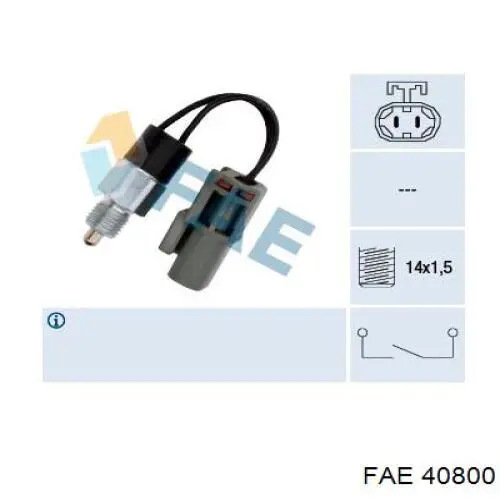 Interruptor piloto de marcha atrás FAE 40800 precio, desde 14,10 EUR