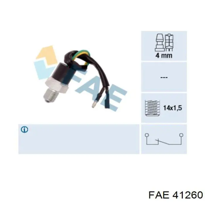 41260 FAE sensor de marcha atrás