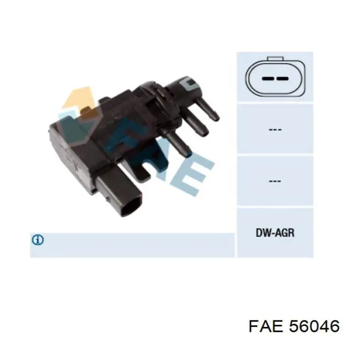 Válvula de solenoide de control de mariposa EGR FAE 56046 precio, desde 60,91 EUR