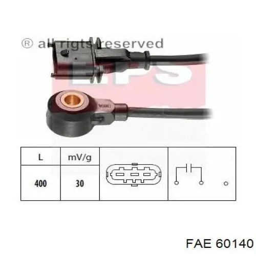60140 FAE sensor de detonacion
