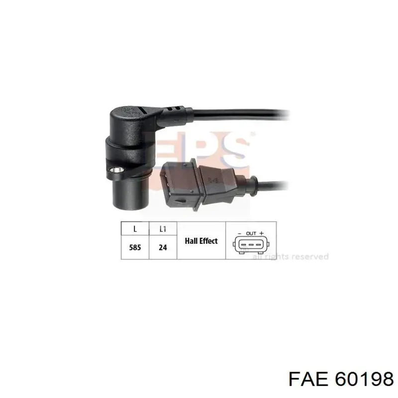 Sensor de detonacion 60198 FAE
