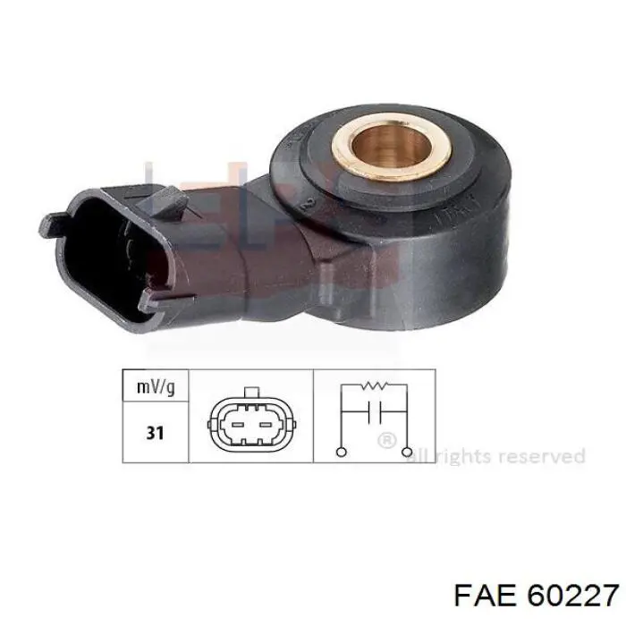 Sensor de detonaciones Jeep RENEGADE BU, B1