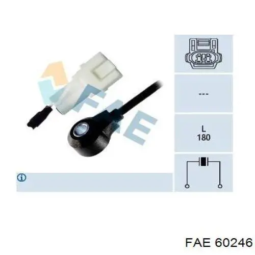 Sensor de detonaciones FAE 60246 precio, desde 17,02 EUR