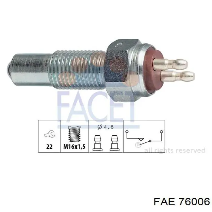Sensor velocimetro FAE 76006 precio, desde 20,96 EUR