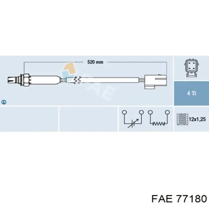 Sonda de oxígeno FAE 77180 precio, desde 183,13 EUR