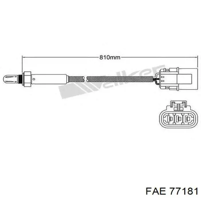 77181 FAE sonda lambda sensor de oxigeno para catalizador