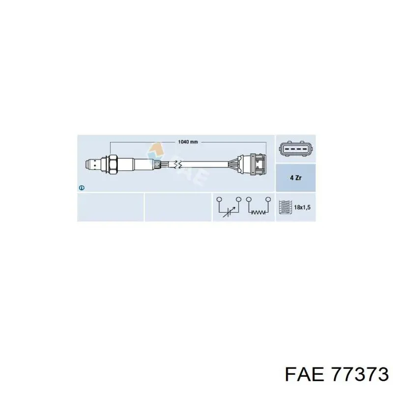 77373 FAE sonda lambda sensor de oxigeno para catalizador