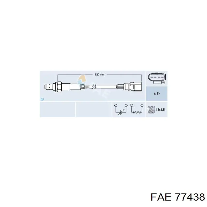Comprar 77438 FAE Sensor de oxígeno previo al catalizador