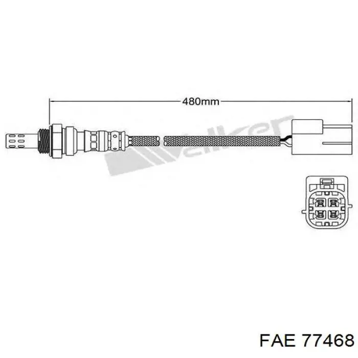 Sonda lambda de oxígeno posterior al catalizador FAE 77468 precio, desde 40,04 EUR