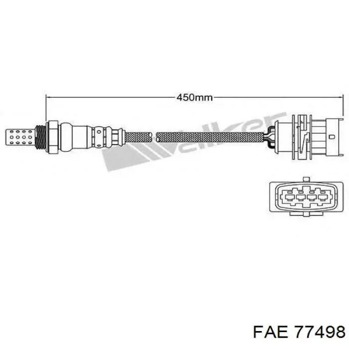 Sonda lambda de oxígeno posterior al catalizador FAE 77525 precio, desde 105,38 EUR