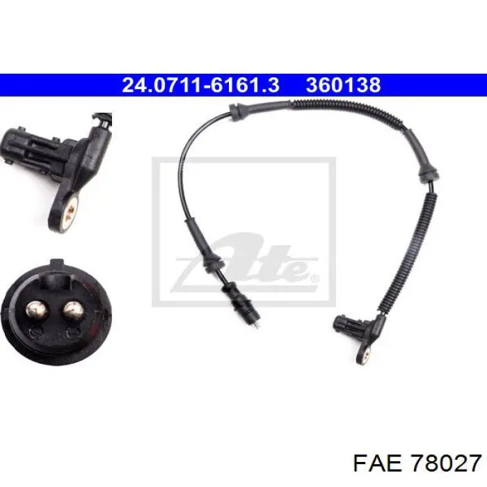 Comprar 78027 FAE Sensor revoluciones de la rueda, delantero