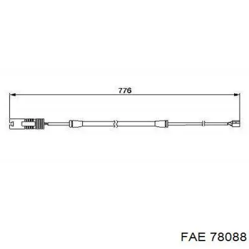 Comprar 78088 FAE Sensor revoluciones de la rueda, delantero