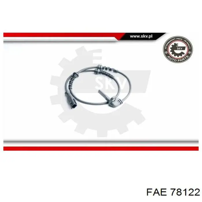 Sensor ABS trasero derecho 78122 FAE