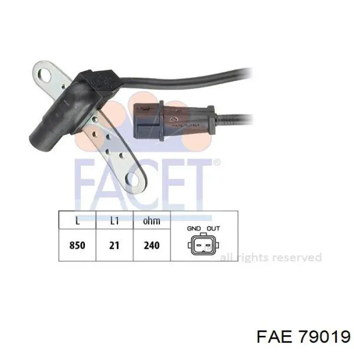 30816491 Volvo Sensor de posición del cigüeñal