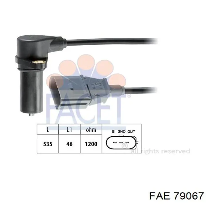 Comprar 79067 FAE Sensor de cigüeñal