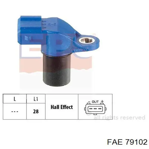 Comprar 79102 FAE Sensor de posición del árbol de levas