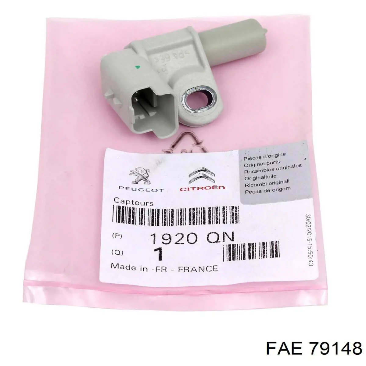 Sensor de posición del cigüeñal Citroen Berlingo B9