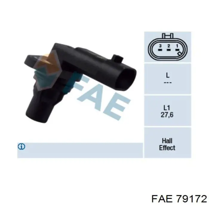 Sensor de árbol de levas FAE 79172 precio, desde 34,63 EUR